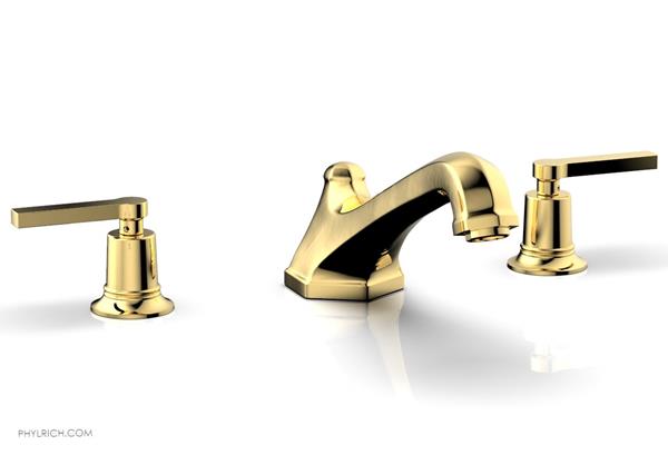 Phylrich - Hex Modern Deck Tub Set - Lever Handles