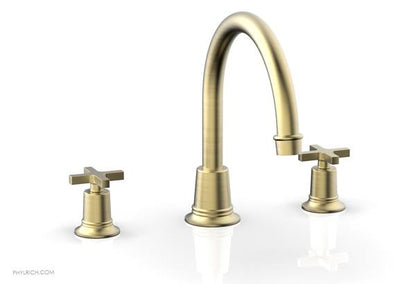 Phylrich - Hex Modern Deck Tub Set - Cross Handles