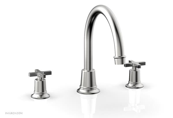 Phylrich - Hex Modern Deck Tub Set - Cross Handles
