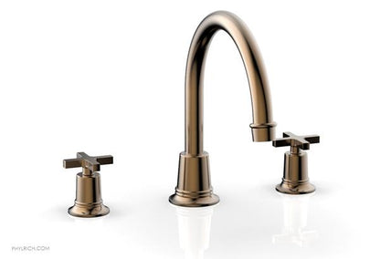 Phylrich - Hex Modern Deck Tub Set - Cross Handles