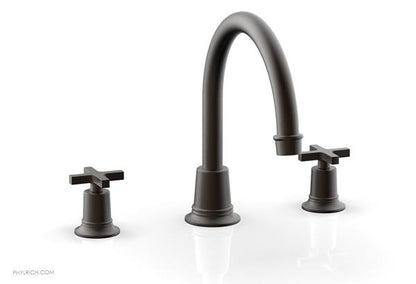 Phylrich - Hex Modern Deck Tub Set - Cross Handles