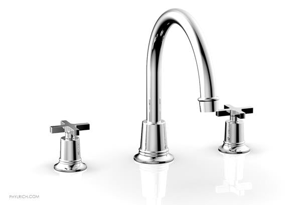 Phylrich - Hex Modern Deck Tub Set - Cross Handles