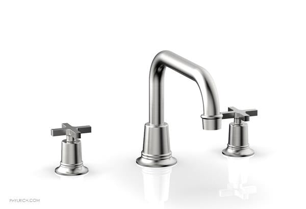 Phylrich - Hex Modern Deck Tub Set Flat Spout - Cross Handles