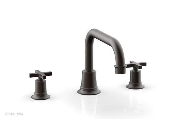Phylrich - Hex Modern Deck Tub Set Flat Spout - Cross Handles