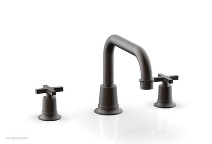 Phylrich - Hex Modern Deck Tub Set Flat Spout - Cross Handles
