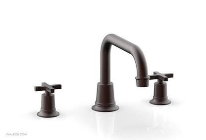 Phylrich - Hex Modern Deck Tub Set Flat Spout - Cross Handles