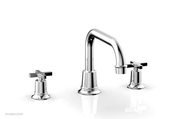 Phylrich - Hex Modern Deck Tub Set Flat Spout - Cross Handles