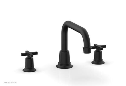 Phylrich - Hex Modern Deck Tub Set Flat Spout - Cross Handles