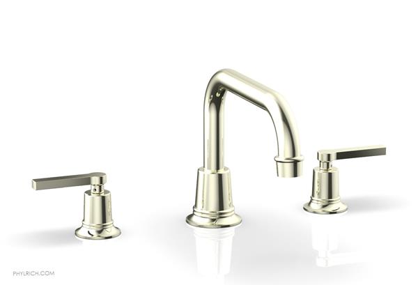 Phylrich - Hex Modern Deck Tub Set Flat Spout - Lever Handles