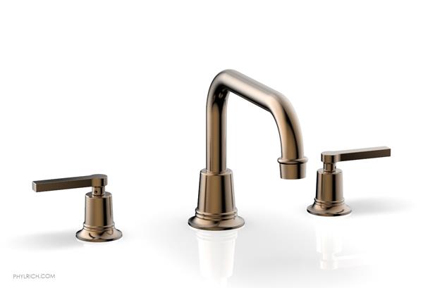 Phylrich - Hex Modern Deck Tub Set Flat Spout - Lever Handles