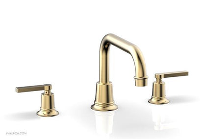 Phylrich - Hex Modern Deck Tub Set Flat Spout - Lever Handles