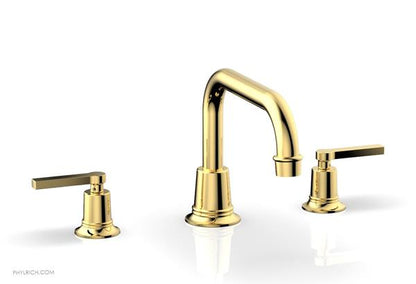 Phylrich - Hex Modern Deck Tub Set Flat Spout - Lever Handles