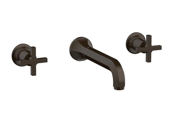 Phylrich - Hex Modern Wall Tub Set - Cross Handle