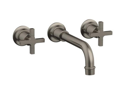 Phylrich - Hex Modern Wall Tub Set - Cross Handle