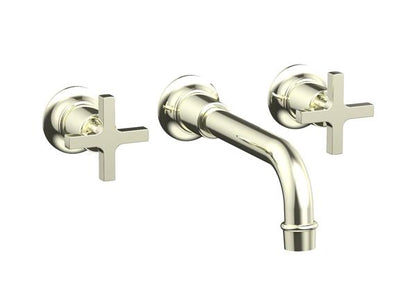 Phylrich - Hex Modern Wall Tub Set - Cross Handle