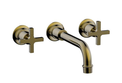 Phylrich - Hex Modern Wall Tub Set - Cross Handle