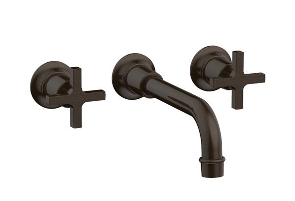 Phylrich - Hex Modern Wall Tub Set - Cross Handle