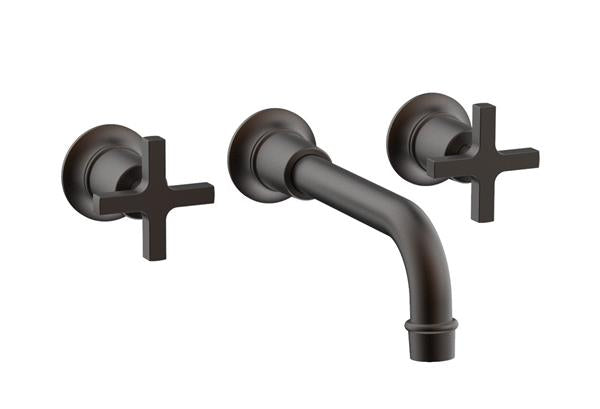 Phylrich - Hex Modern Wall Tub Set - Cross Handle