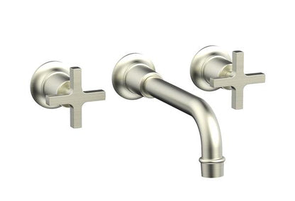 Phylrich - Hex Modern Wall Tub Set - Cross Handle