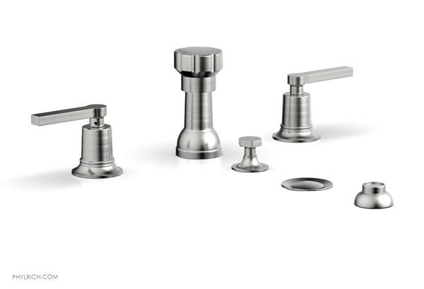 Phylrich - Hex Modern Four Hole Bidet Set - Lever Handles