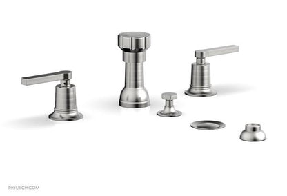 Phylrich - Hex Modern Four Hole Bidet Set - Lever Handles