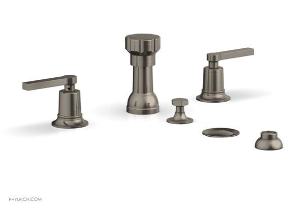 Phylrich - Hex Modern Four Hole Bidet Set - Lever Handles