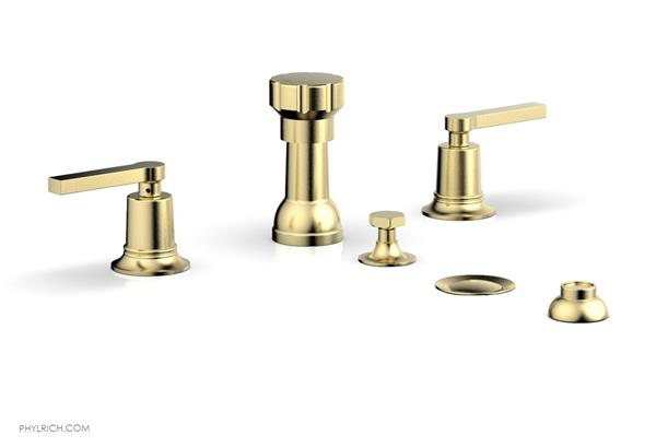 Phylrich - Hex Modern Four Hole Bidet Set - Lever Handles