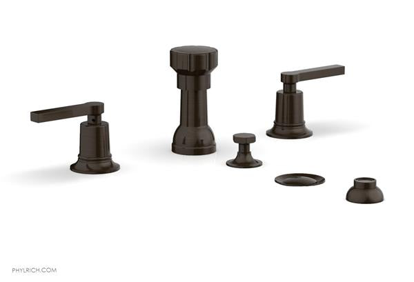 Phylrich - Hex Modern Four Hole Bidet Set - Lever Handles