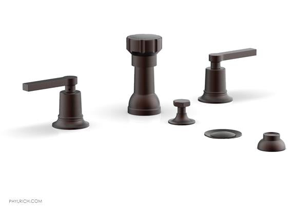 Phylrich - Hex Modern Four Hole Bidet Set - Lever Handles