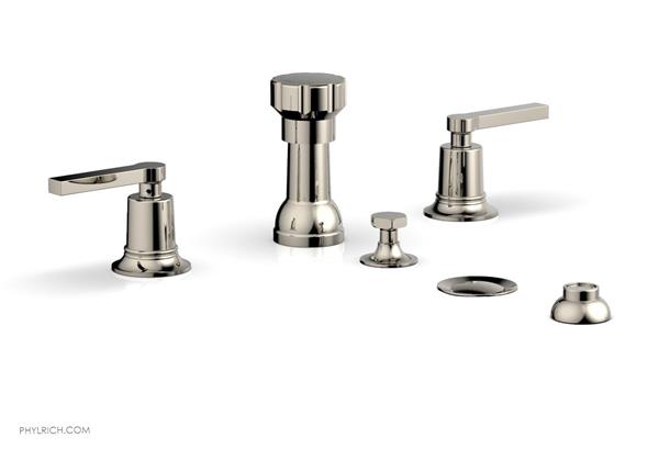 Phylrich - Hex Modern Four Hole Bidet Set - Lever Handles