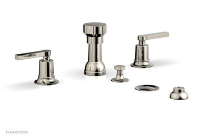 Phylrich - Hex Modern Four Hole Bidet Set - Lever Handles