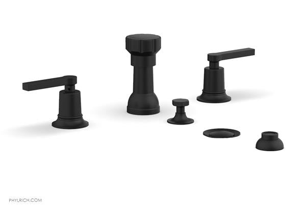 Phylrich - Hex Modern Four Hole Bidet Set - Lever Handles