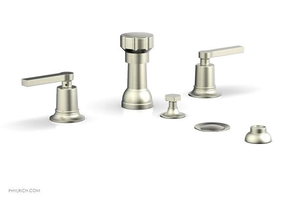 Phylrich - Hex Modern Four Hole Bidet Set - Lever Handles