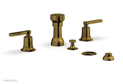 Phylrich - Hex Modern Four Hole Bidet Set - Lever Handles