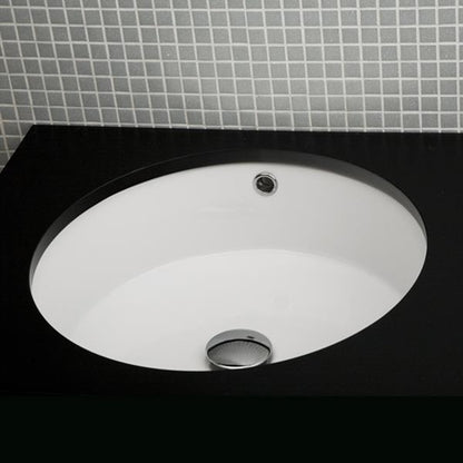 Lacava - Twin Set Under-Counter Porcelain Bathroom Sink With An Overflow, Glazed Exterior, 19 3/4 InchDiam, 6 7/8 InchH