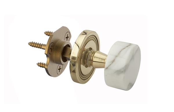 Phylrich - White Marble Door Knob - Half Dummy