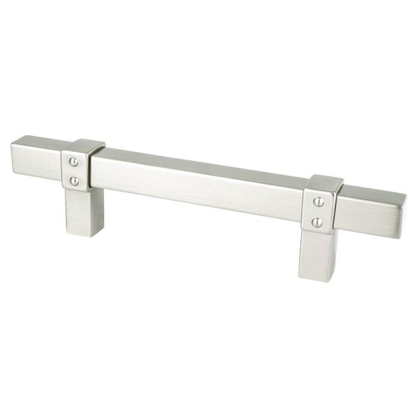 Berenson - Rivet Rebel 96mm CC Brushed Nickel Pull
