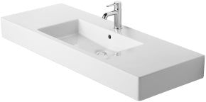 Duravit - Vero 49 1/4" Rectangular Wall Mounted Sink in White