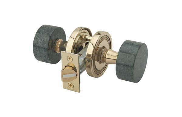 Phylrich - Green Marble Door Knob Passage Set