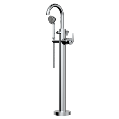 Santec - Berkins Trim - Floor Mount Tub Filler With Hand Shower