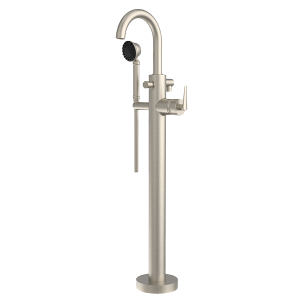 Santec - Berkins Trim - Floor Mount Tub Filler With Hand Shower
