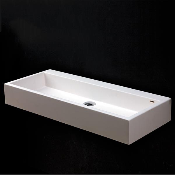 Lacava - Luce Vessel Solid Surface Washbasin With Overflow
