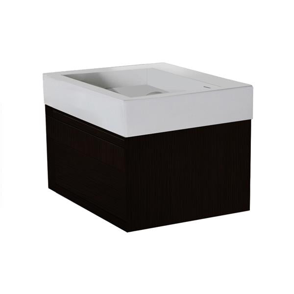 Lacava - Luce Wall-Mount Under-Counter Vanity With Finger Pulls On One Drawer