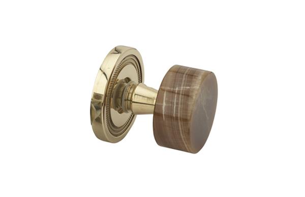 Phylrich - Brown Onyx Door Knob & Rose