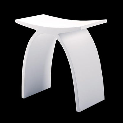 Lacava - Ovale Stool Made Of Solid Surface. W: 16 7/8 Inch D:9 Inch H:17 Inch
