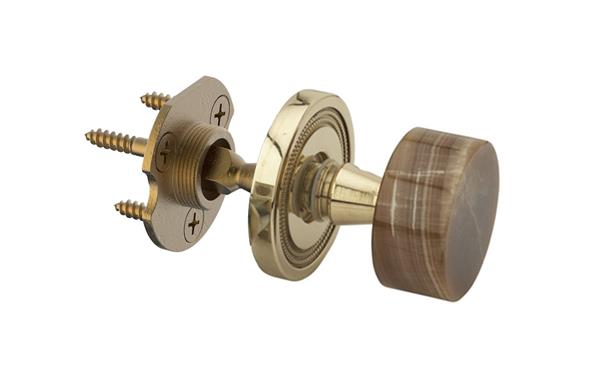 Phylrich - Brown Onyx Door Knob - Half Dummy