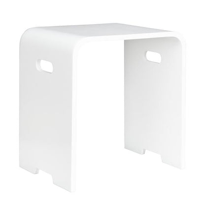 Lacava - Sottile Stool Made Of Solid Surface. W:16 Inch D: 11 3/4 Inch H:17 Inch