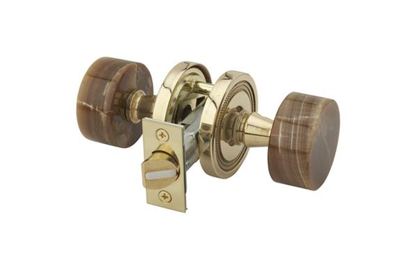 Phylrich - Brown Onyx Door Knob Passage Set