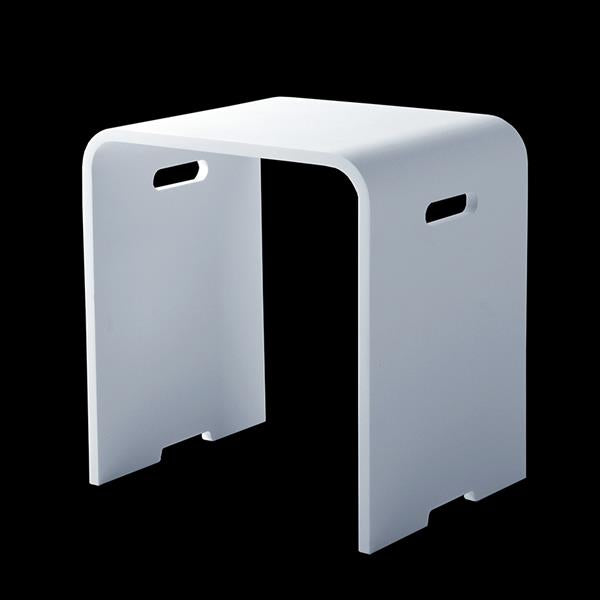 Lacava - Sottile Stool Made Of Solid Surface. W:16 Inch D: 11 3/4 Inch H:17 Inch