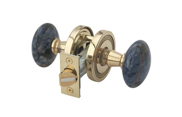 Phylrich - Blue Sodalite Door Knob Passage Set